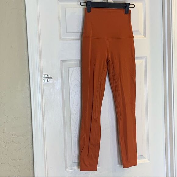 Lululemon Align Super-High-Rise Pant 28" Canyon Orange Size 2 - Picture 3 of 8